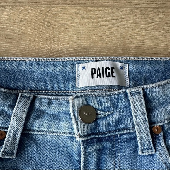 Paige High Rise Cindy Jeans Lovesong Distressed Tuned Hem Sz 26 - Picture 8 of 13
